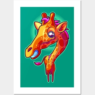 Happy Giraffe Posters and Art